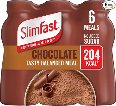 SlimFast Chocolate Flavour Shake 6x 325ml (JULY 2023) RRP 11 CLEARANCE XL 3.99